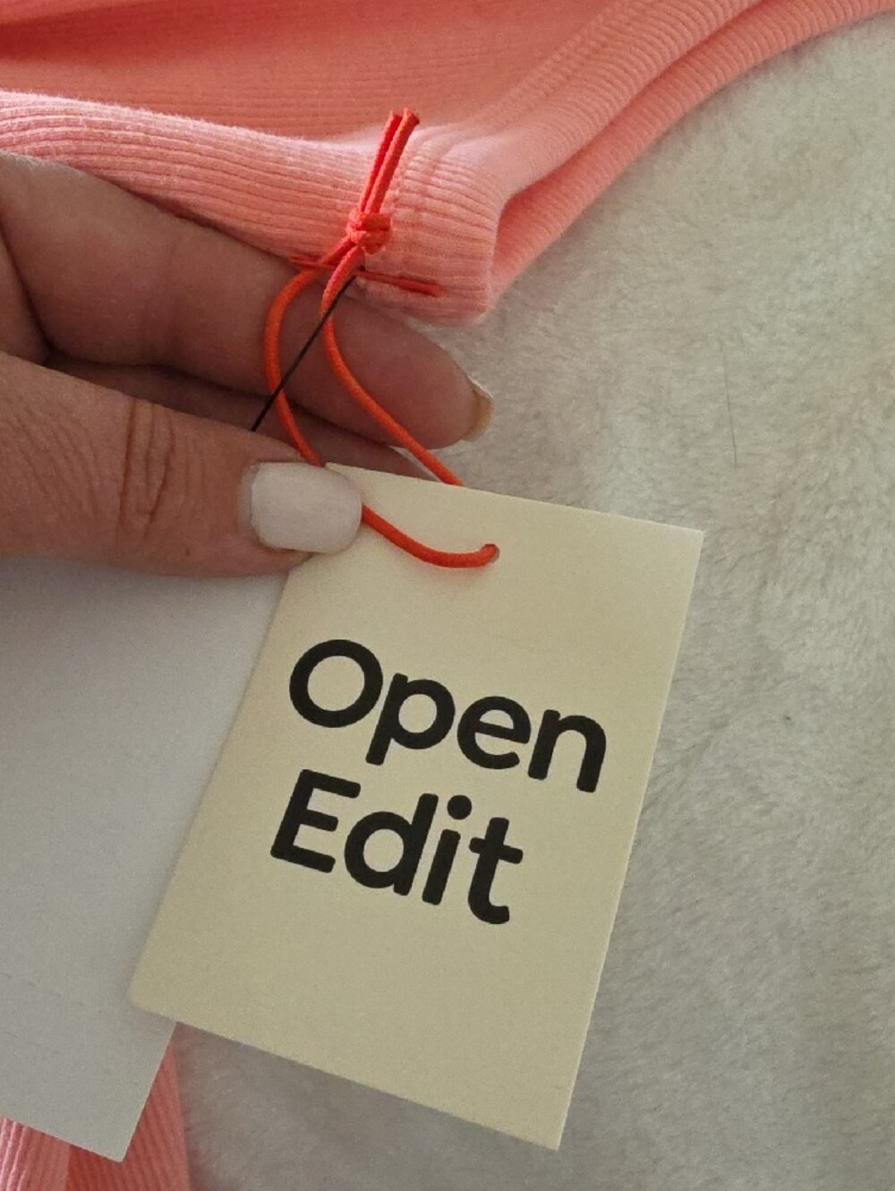 Large Open Edit Pink - Flamingo Button-Front Ribbed Tank - Picture 5 of 6